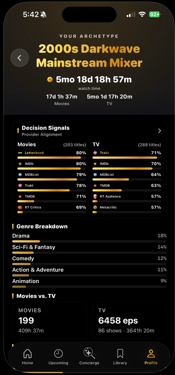Telly app screen 3